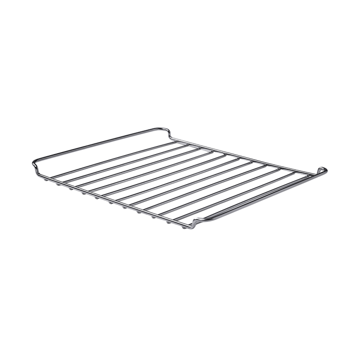 Angled view of COSORI 13-Quart Air Fryer Oven stainless steel wire rack