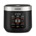Cosori 5.0-Quart Rice Cooker with 18 cooking functions and LED digital touch display in black