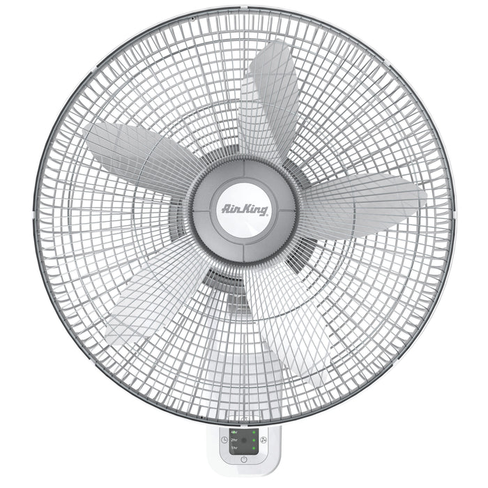 Air King 1/20 HP 18" Commercial Grade Wall Mount Fan: 3-Speed, Remote, Timer