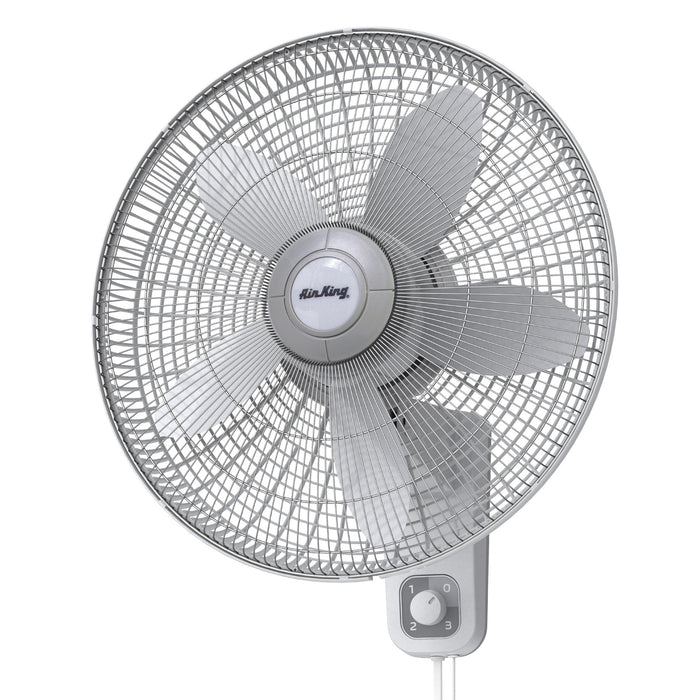 Air King 1/20 HP 18" Commercial Grade Wall Mount Fan: Oscillating, 3-Speed