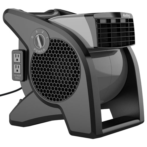 Air King 15" Air Mover Blower Fan: 3-Speed, High Velocity, 2 Outlets, Pivoting