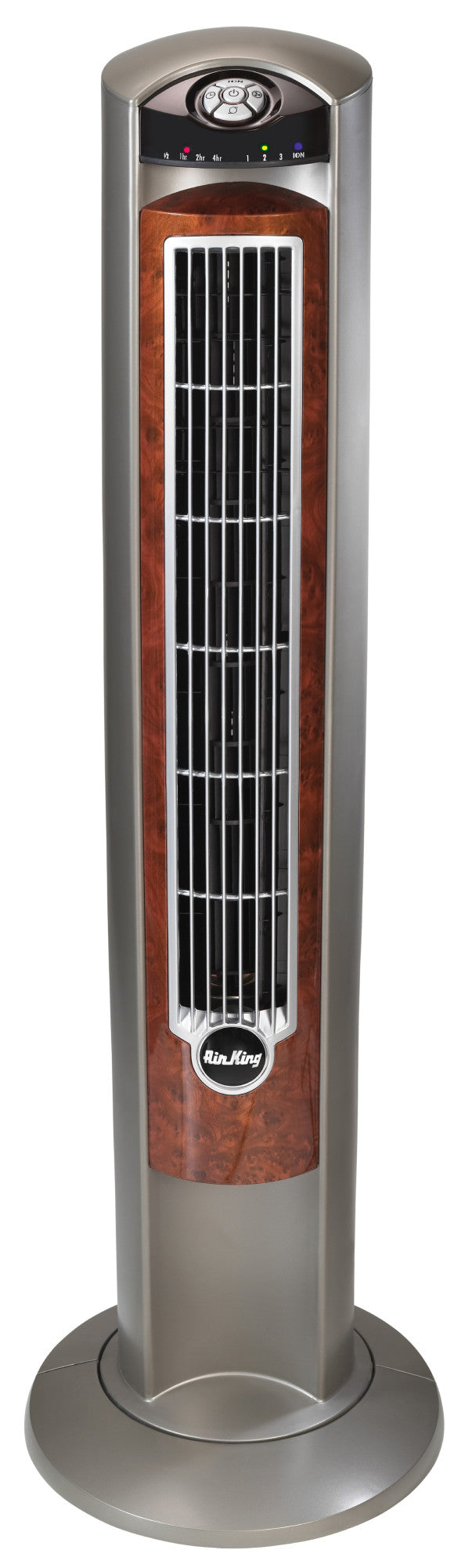 Air King Wind Curve 42" Tower Fan: Oscillating, 3-Speed, Remote, Ionizer, Brown
