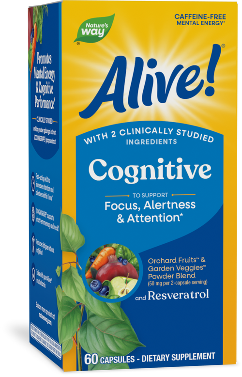 <{%PRIMARY_15934%}>Nature's Way® | Alive! Cognitive, 60 capsules