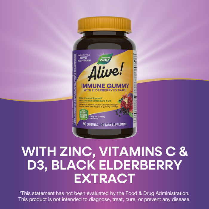 <{%MAIN3_10484%}>Nature's Way® | Alive! Immune Gummy With Elderberry Extract
