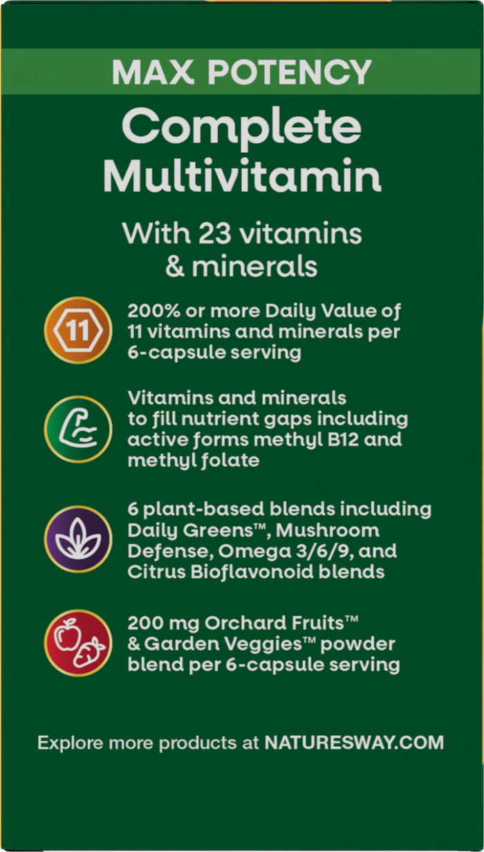 <{%MAIN4_15090%}>Nature's Way® | Alive! Max6 Potency Adult Complete Multivitamin - left side of pack