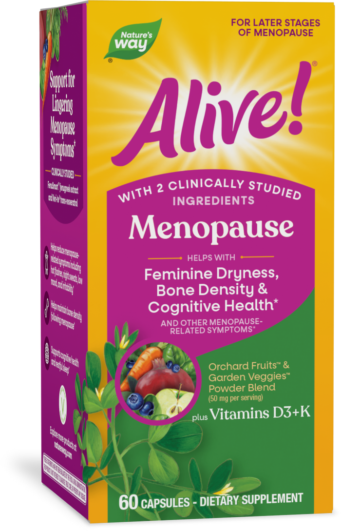 <{%PRIMARY_15936%}>Nature's Way® | Alive! Menopause, 60 capsules
