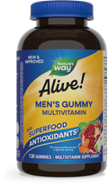 <{%PRIMARY_14031%}>Nature's Way® | Alive! Men's Gummy Multivitamin, 130 gummies, Fruit