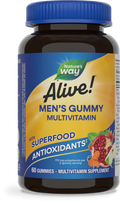 <{%PRIMARY_15900%}>Nature's Way® | Alive! Men's Gummy Multivitamin, 60 gummies, Fruit