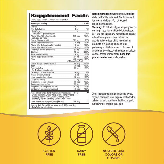 <{%MAIN4_12111%}>Nature's Way® | Alive! Women's Garden Goodness Complete Multivitamin