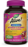 <{%PRIMARY_14618%}>Nature's Way® | Alive! Zero Sugar Women's Gummy Multivitamin, 50 gummies, Strawberry