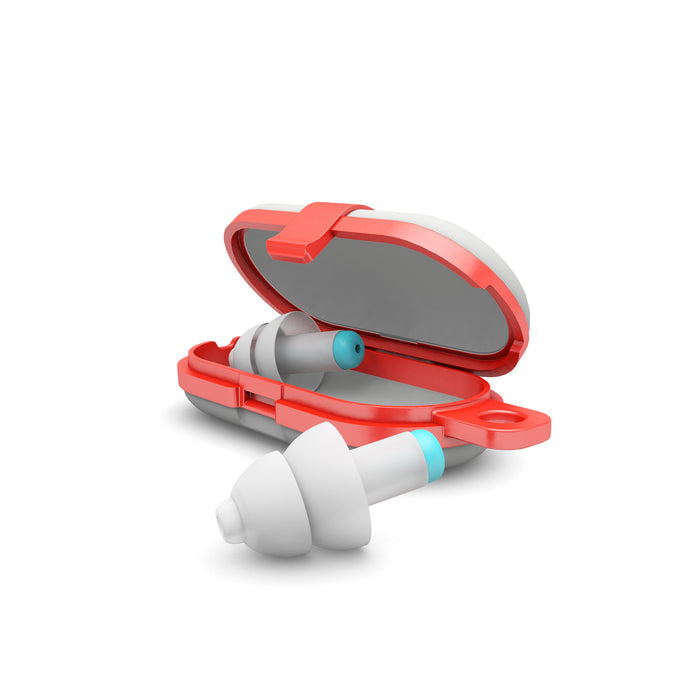 Pluggies Kids, deux petits bouchons d'oreilles thermoplastiques, spécialement conçus pour les enfants, atténuation 26 dB