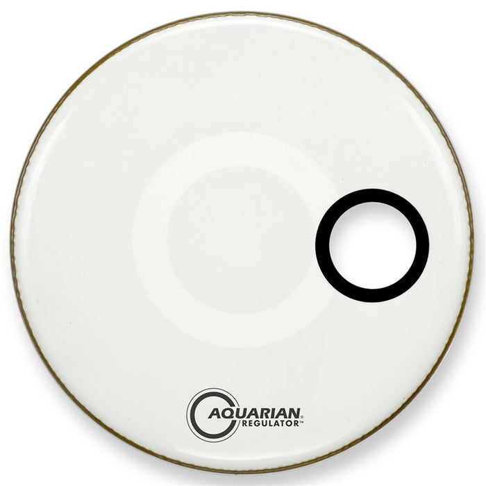 Peau Regulator 24", trou 4.75", blanche