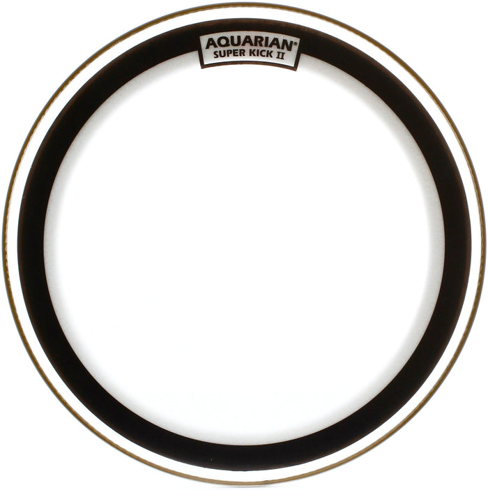 Peau Super-Kick II 20", 2 plis fins (0.18mm), atténuateur flottant, transparente