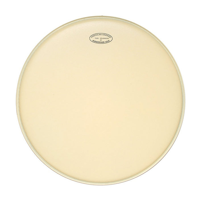 Peau American Vintage 14", 1 pli médium (0.25mm), cercle plus large pour fût vintage, aspect peau animale