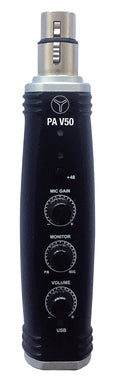 PA V50, convertisseur analogique/numérique pour microphone et numérique/analogique pour casque, noir