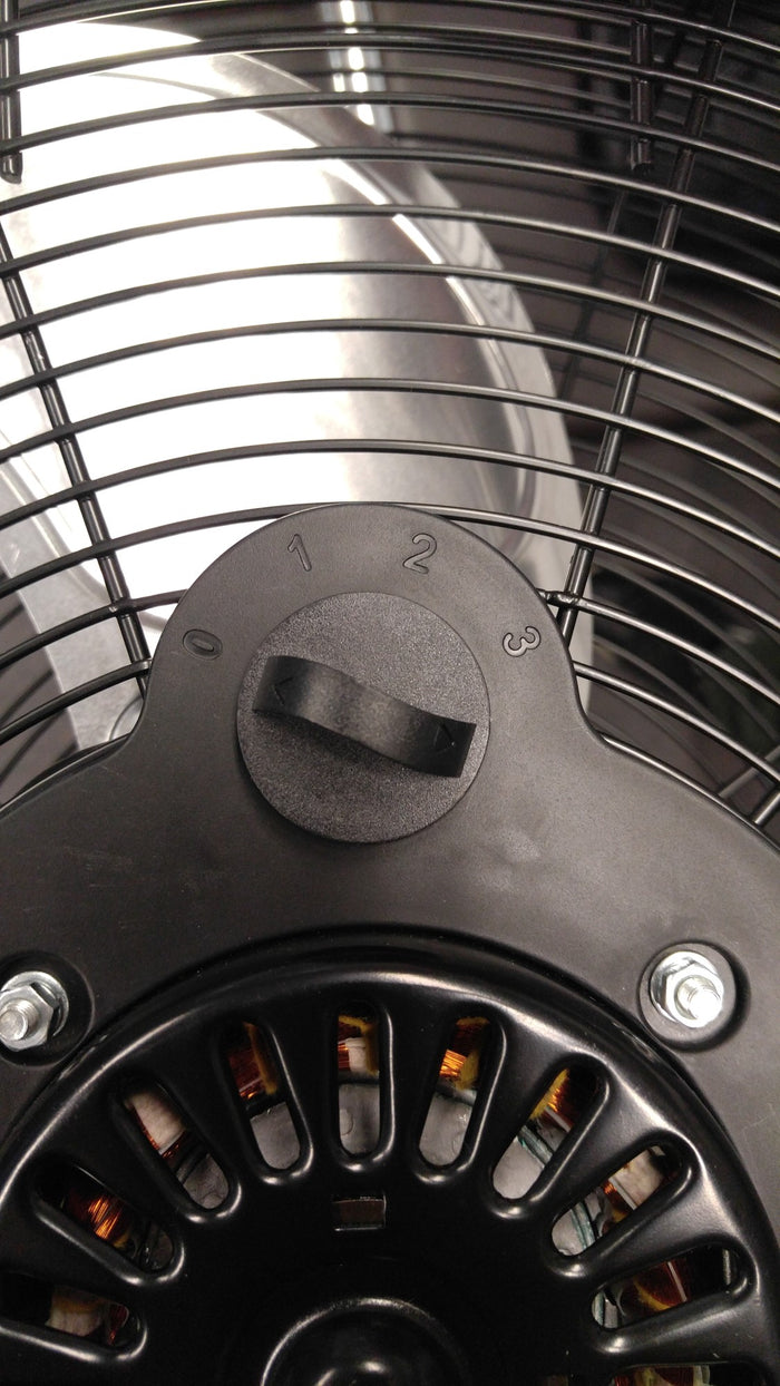 B-Air 20" High Velocity Floor Fan: wall mount, 3-speed, pivoting