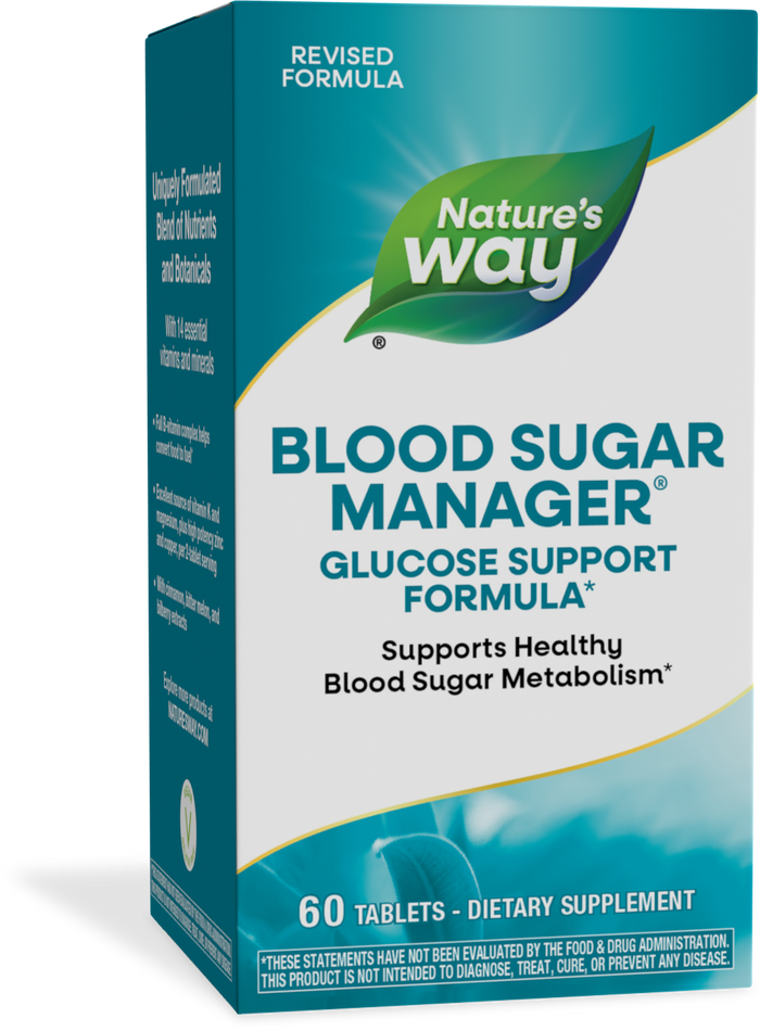 <{%PRIMARY_04906%}>Nature's Way® | Blood Sugar Manager Tablets, 60 tablets