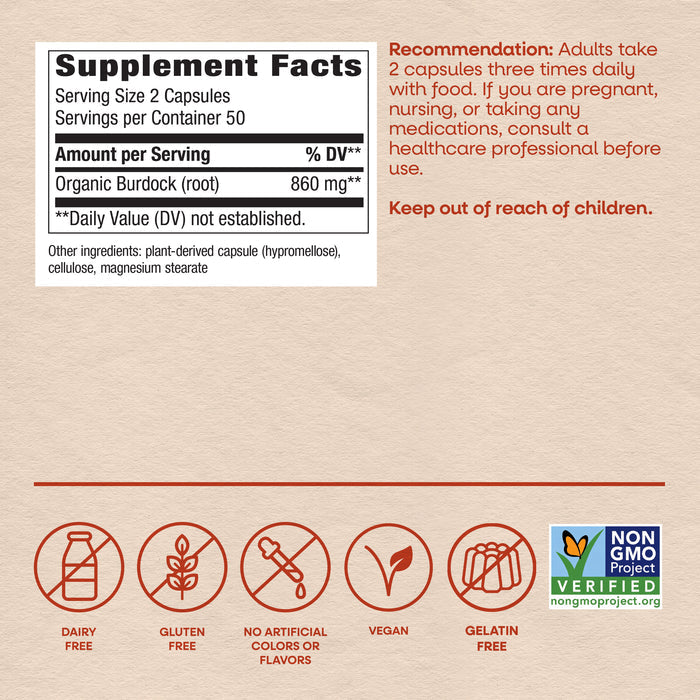 <{%MAIN4_11200%}>Nature's Way® | Burdock Root