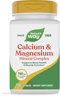 <{%PRIMARY_41310%}>Nature's Way® | Calcium & Magnesium Mineral Complex, 100 capsules