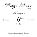 Corde pour classique Prestige Mi 6, tension forte