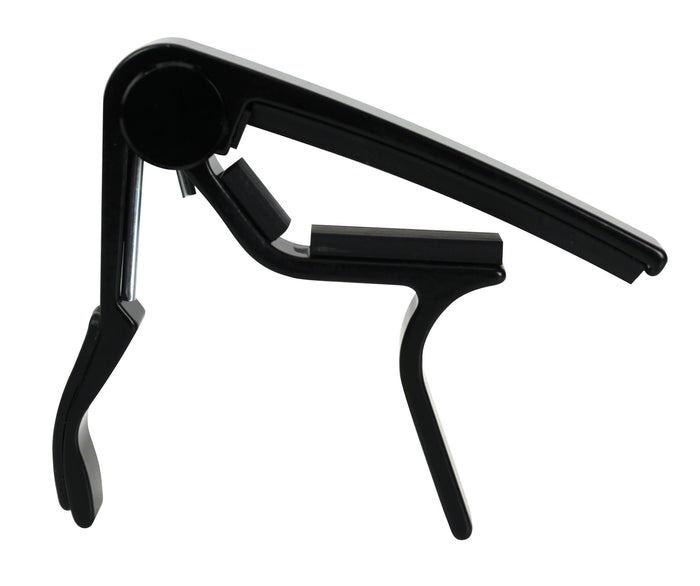 Capodastre pour guitare électrique, manche bombé, action rapide, noir