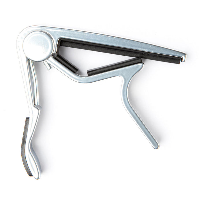 Capodastre pour manche plat, action rapide, nickel