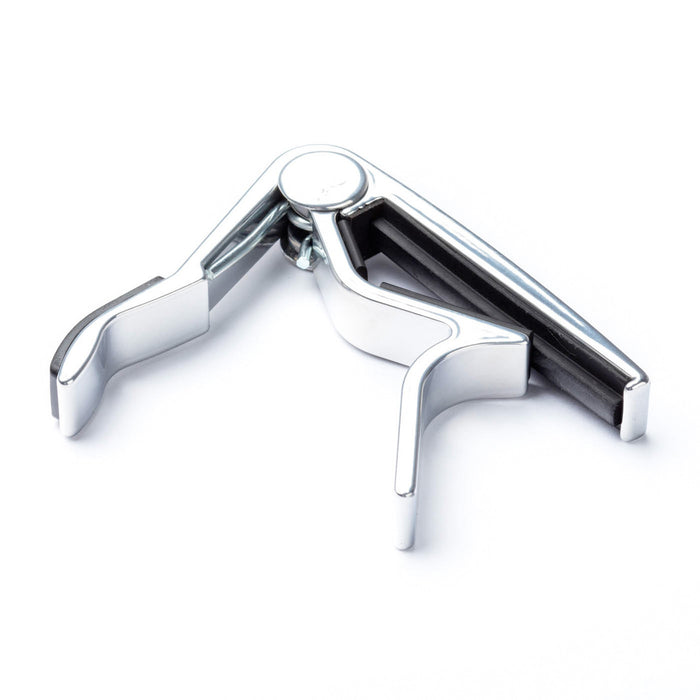 Capodastre pour manche plat, action rapide, nickel