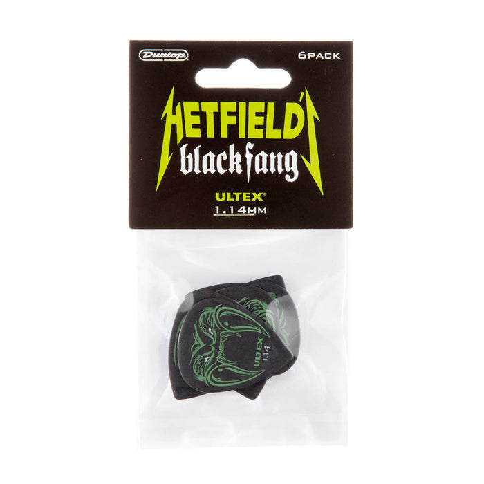 Sachet de 6 médiators ULTEX Hetfield Black Fang 1.14 mm