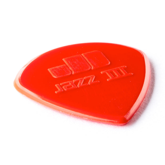 JAZZ III, sachet de 6 médiators nylon, rouge