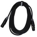 Câble micro XLR mâle/XLR femelle, 6 mètres, noir