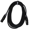 Câble micro XLR mâle/XLR femelle, 1 mètre, noir