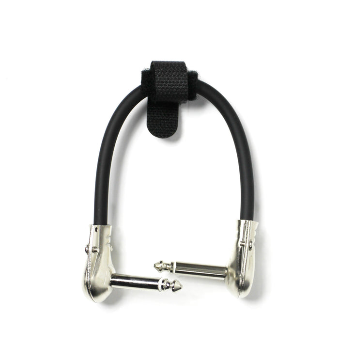 Câble patch Jack mono/Jack mono, 0.20 mètres, noir