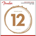 Fender 860L Phosphor Bronze Dura-Tone® Coated 12-53