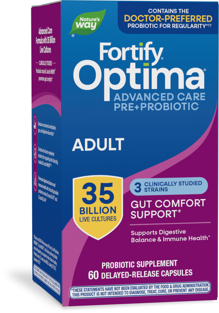 <{%PRIMARY_15653%}>Nature's Way® | Fortify Optima Pre+Probiotic, 60 capsules