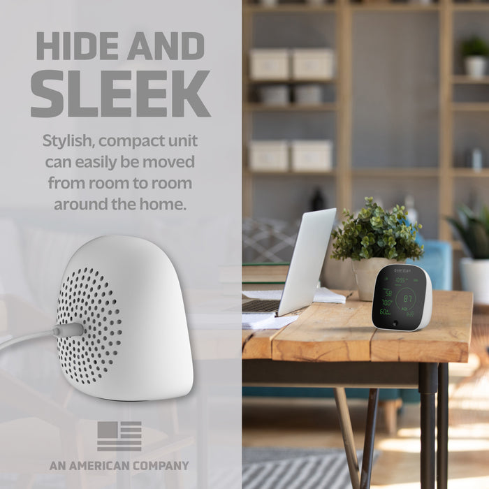 GermGuardian AQM101 Smart Air Quality Monitor, White