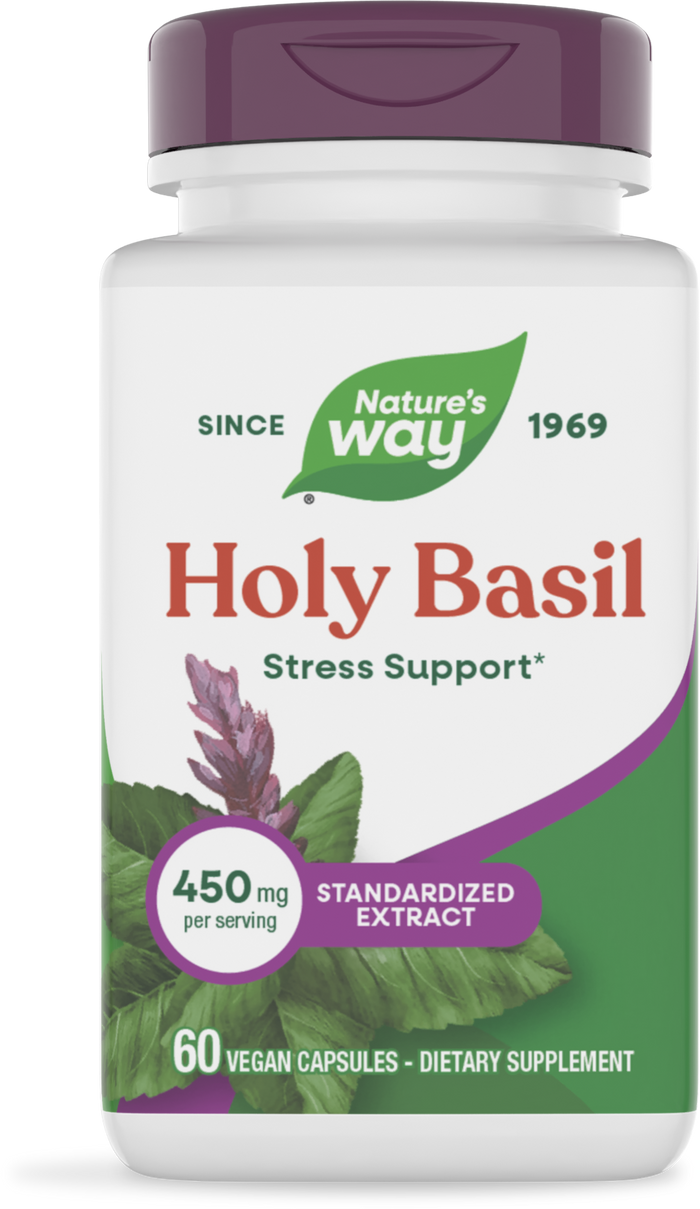 <{%PRIMARY_15493%}>Nature's Way® | Holy Basil Standardized Extract, 60 capsules