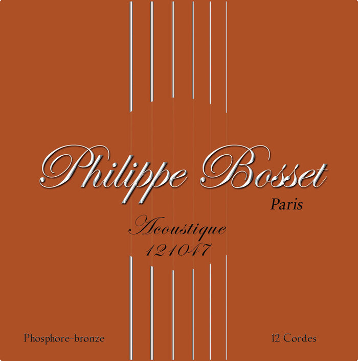 Jeu pour acoustique 12 cordes (10/10-14/14-23/9-30/12-37/20-47/25), phosphore bronze