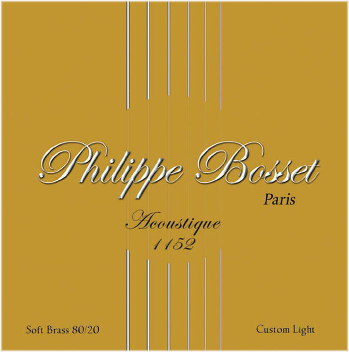 Jeu de cordes pour acoustique Custom Light (11-15-24w-30w-42w-52w), soft brass 80/20