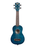 Exotic Mahogany, Soprano - Transparent Blue