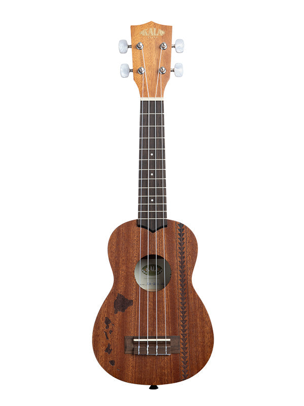KA-15, Soprano, Mahogany, motif Hawaiian island et tattoo