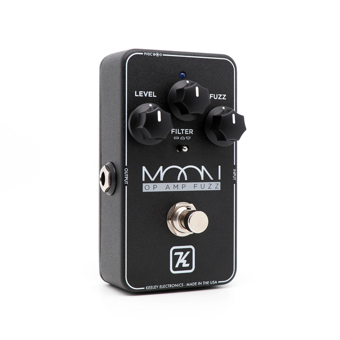 Pédale MOON, fuzz, trois filtres (Flat, Fool et Scooped), noir