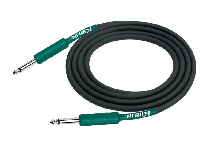 Câble instrument ENTRY Jack/Jack, 3 mètres, noir et vert