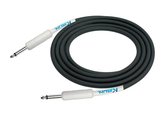 Câble instrument ENTRY Jack/Jack, 6 mètres, noir et blanc