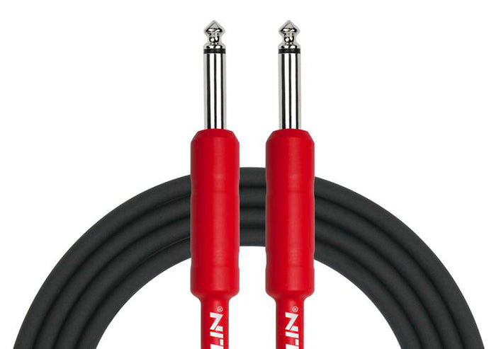 Câble instrument ENTRY Jack/Jack, 6 mètres, noir et rouge