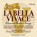 Jeu pour guitare classique LA BELLA VIVACE, aigus fluorocarbone, basses filées argent, tension Hard