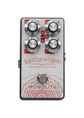 Pédale distorsion MONOLITH, 3 modes, switch silencieux, boitier métal, blanc et rouge
