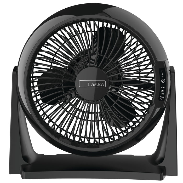 Lasko 10" Air Circulator Fan: Wall Mount, 3-Speed, Remote, Timer, Black