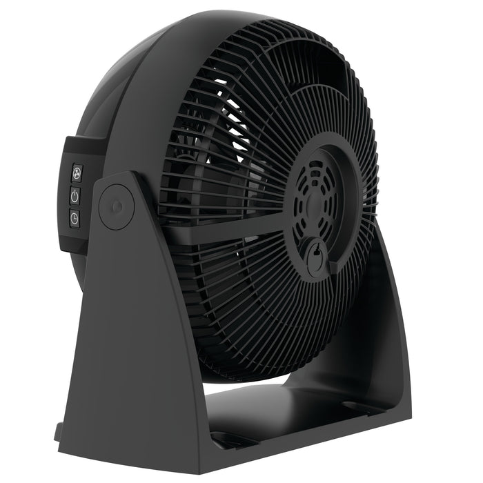 Lasko 10" Air Circulator Fan: Wall Mount, 3-Speed, Remote, Timer, Black