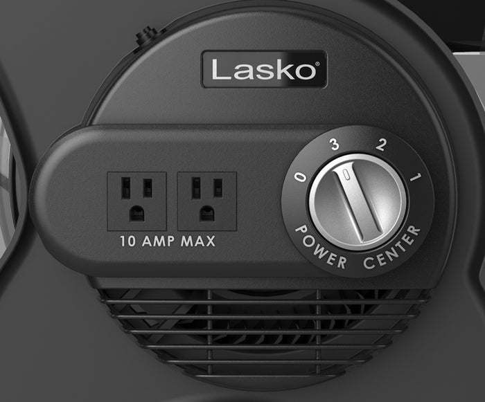 Lasko 12" Air Mover Blower Fan: 3-Speed, High Velocity, 2 Outlets, Pivoting