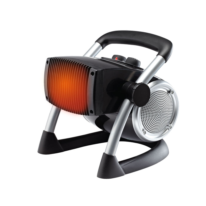 Lasko 12" Ceramic Utility Space Heater: 2 Heat Settings, Pivoting, Thermostat